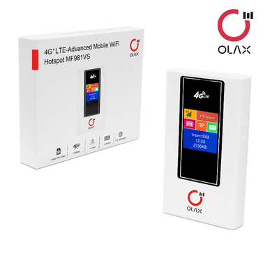 Router de Olax MF981VS 2100mAh 4G Wifi do router de Wifi do bolso com router de Sim Card Slot Pocket Wifi