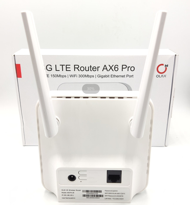 Router LTE do CPE 4g Wifi de Olax AX6 CPE exterior branco Cat4 300mbps do pro
