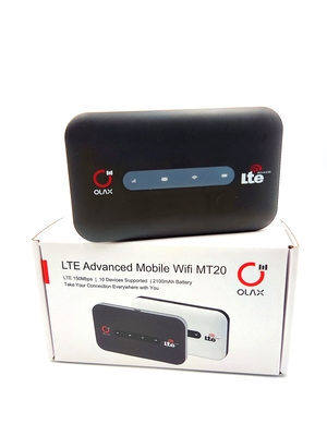 Mini router preto de 4G Wifi com modem de Sim Card Slot Portable Wifi