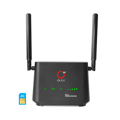 LTE CAT4 destravam o router sem fio 2000mah 300mbps 4 LAN For Security Camera de 4g WiFi
