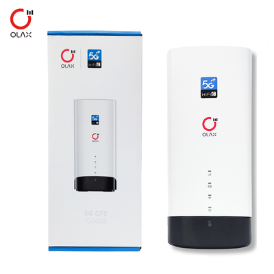 Olax G5018 Novo Modem 5G CPE WiFi6 Modem sem fio Roteador 5G com slot para cartão SIM