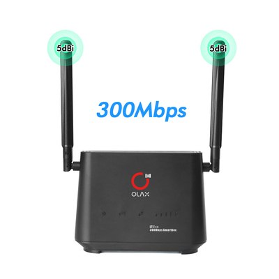 câmera industrial 4 LAN Ports OLAX AX5 do CCTV do router 4G SIM Router Connect de 7.4V 2000mah 4G pro